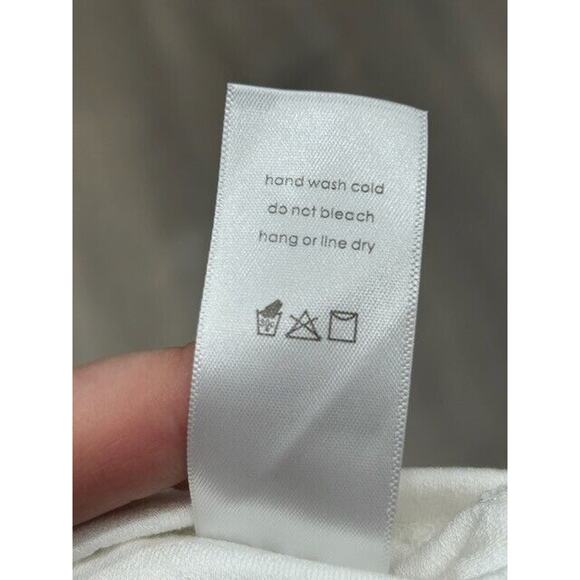 Naked Wardrobe Tank Top Sleeveless Cut Out Back Pullover Crew Neck White Size XS - Picture 7 of 7